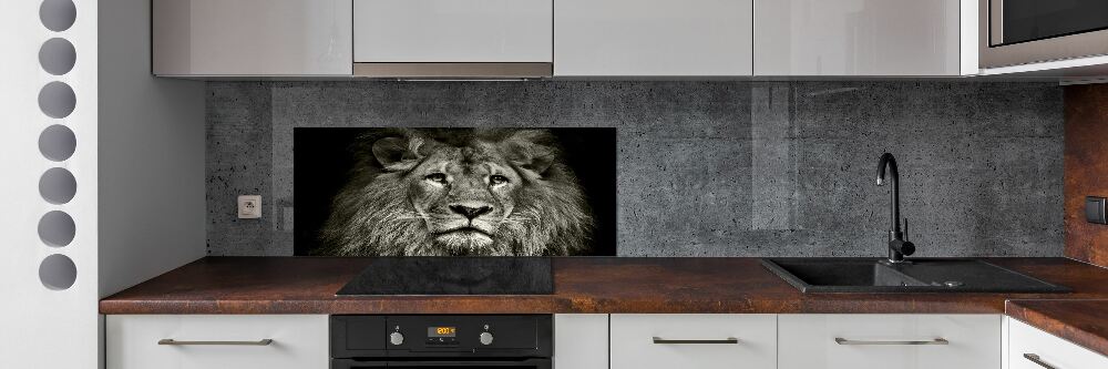 Cooker splashback Lion