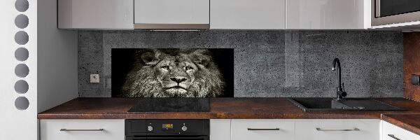 Cooker splashback Lion