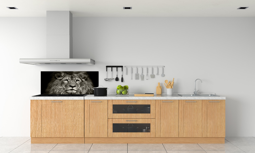 Cooker splashback Lion