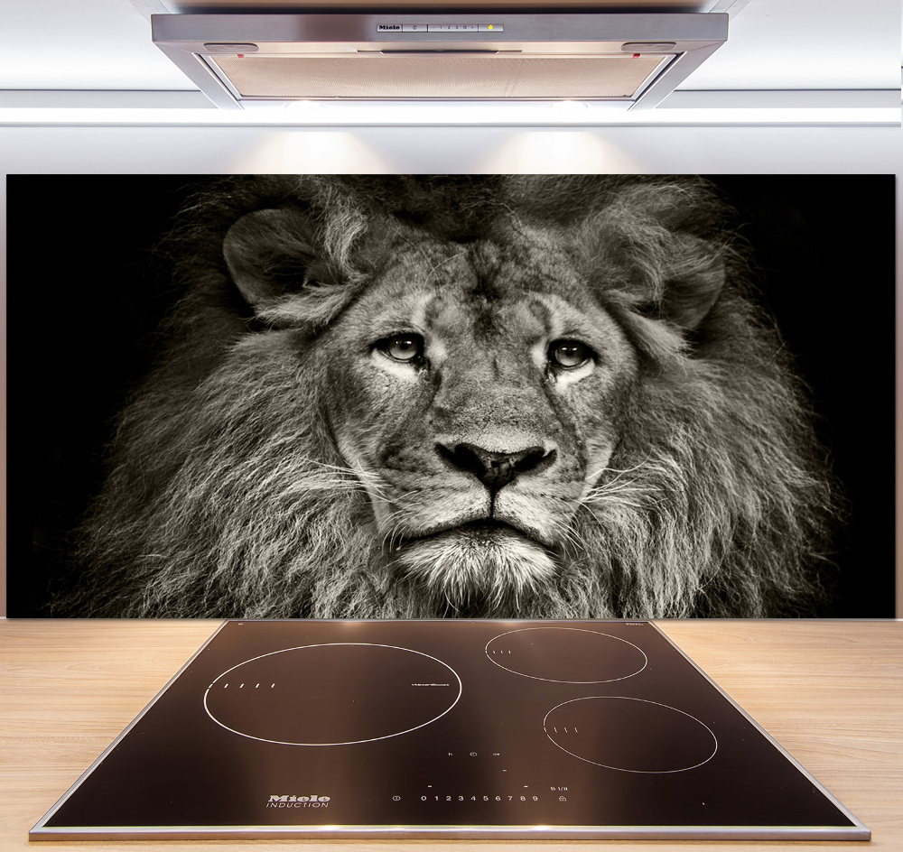 Cooker splashback Lion