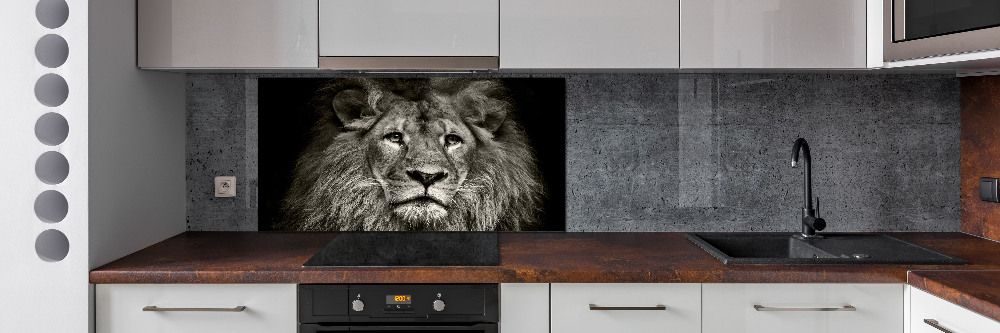 Cooker splashback Lion