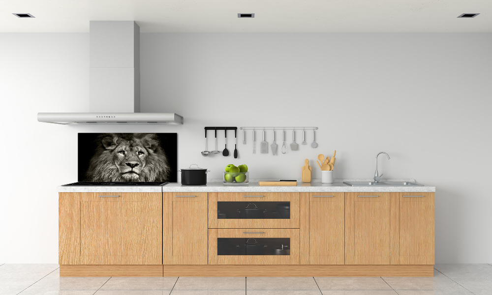 Cooker splashback Lion