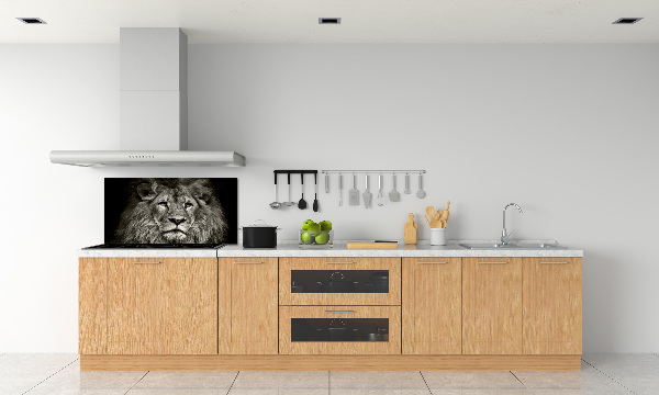 Cooker splashback Lion