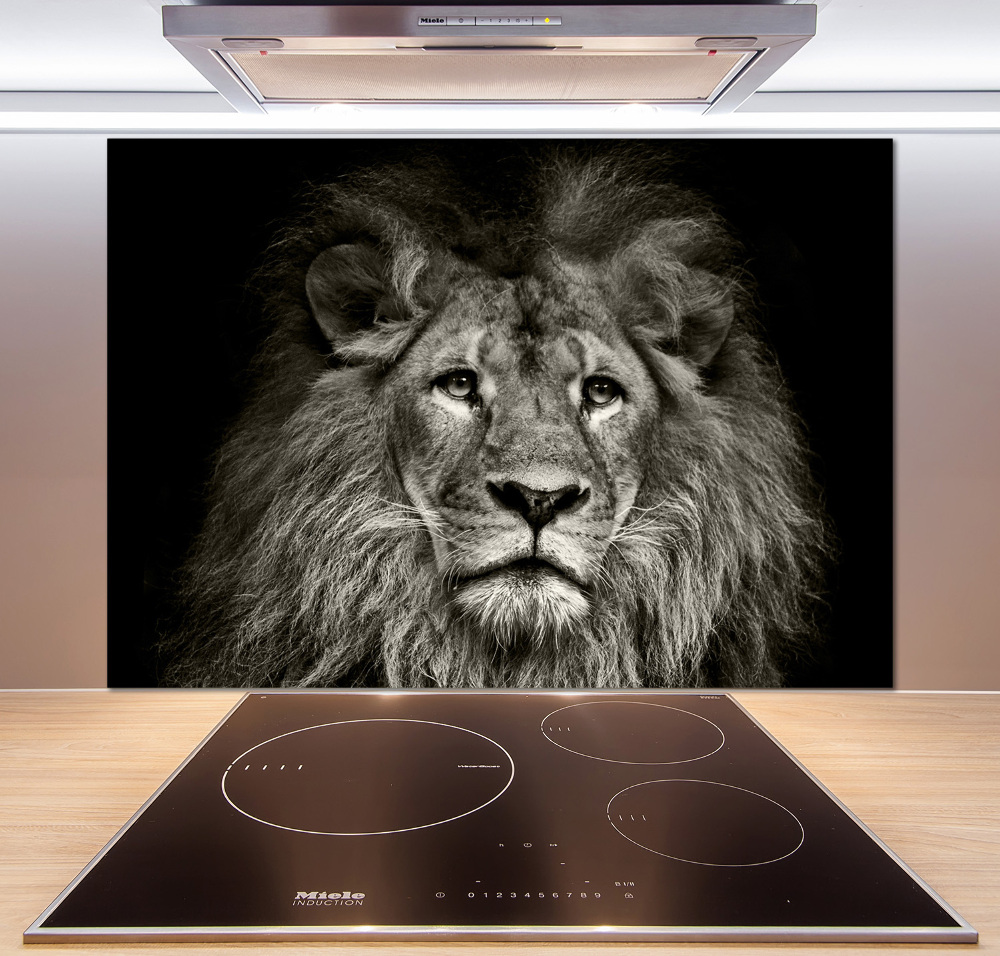 Cooker splashback Lion