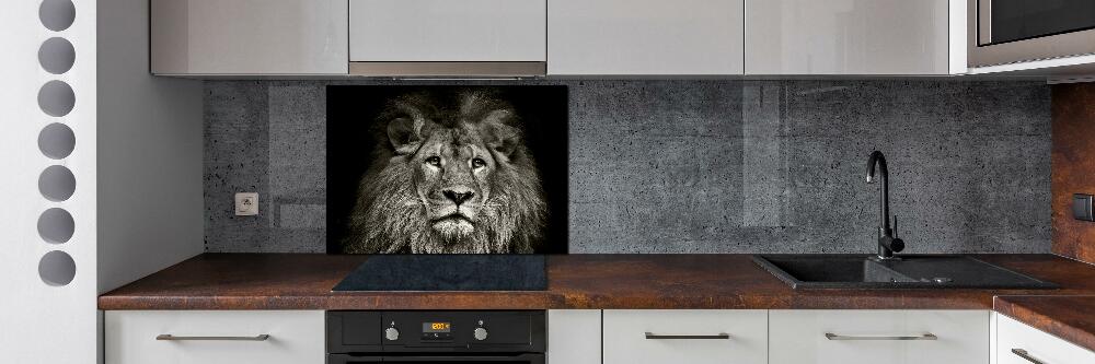 Cooker splashback Lion