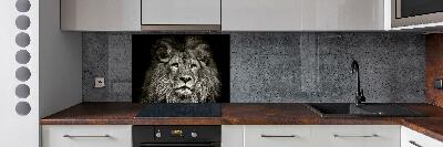 Cooker splashback Lion