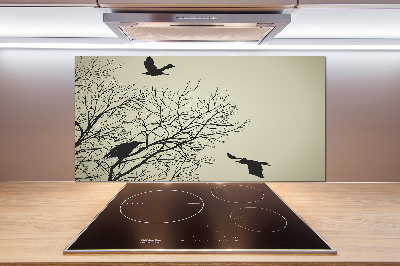 Cooker splashback Crows