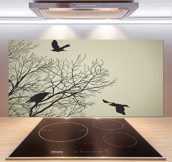 Cooker splashback Crows