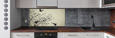 Cooker splashback Crows