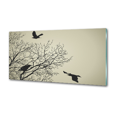 Cooker splashback Crows