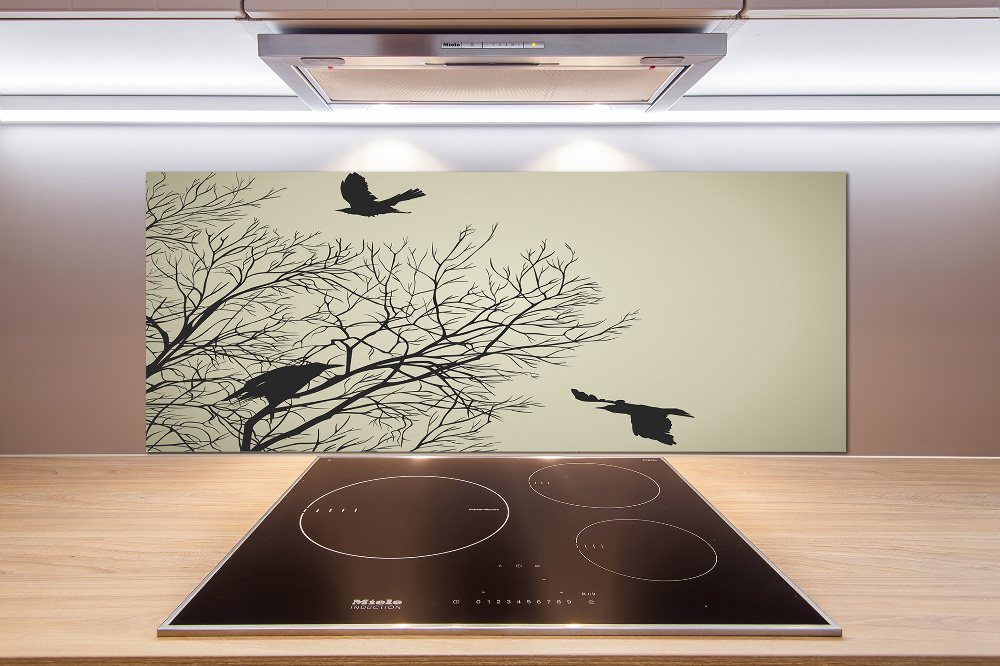 Cooker splashback Crows