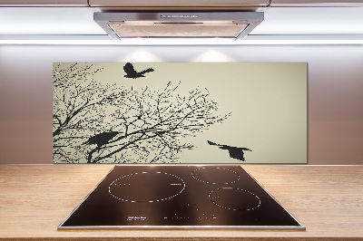 Cooker splashback Crows