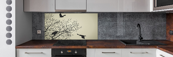 Cooker splashback Crows