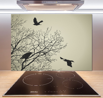 Cooker splashback Crows