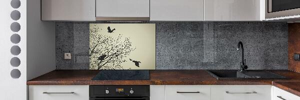 Cooker splashback Crows