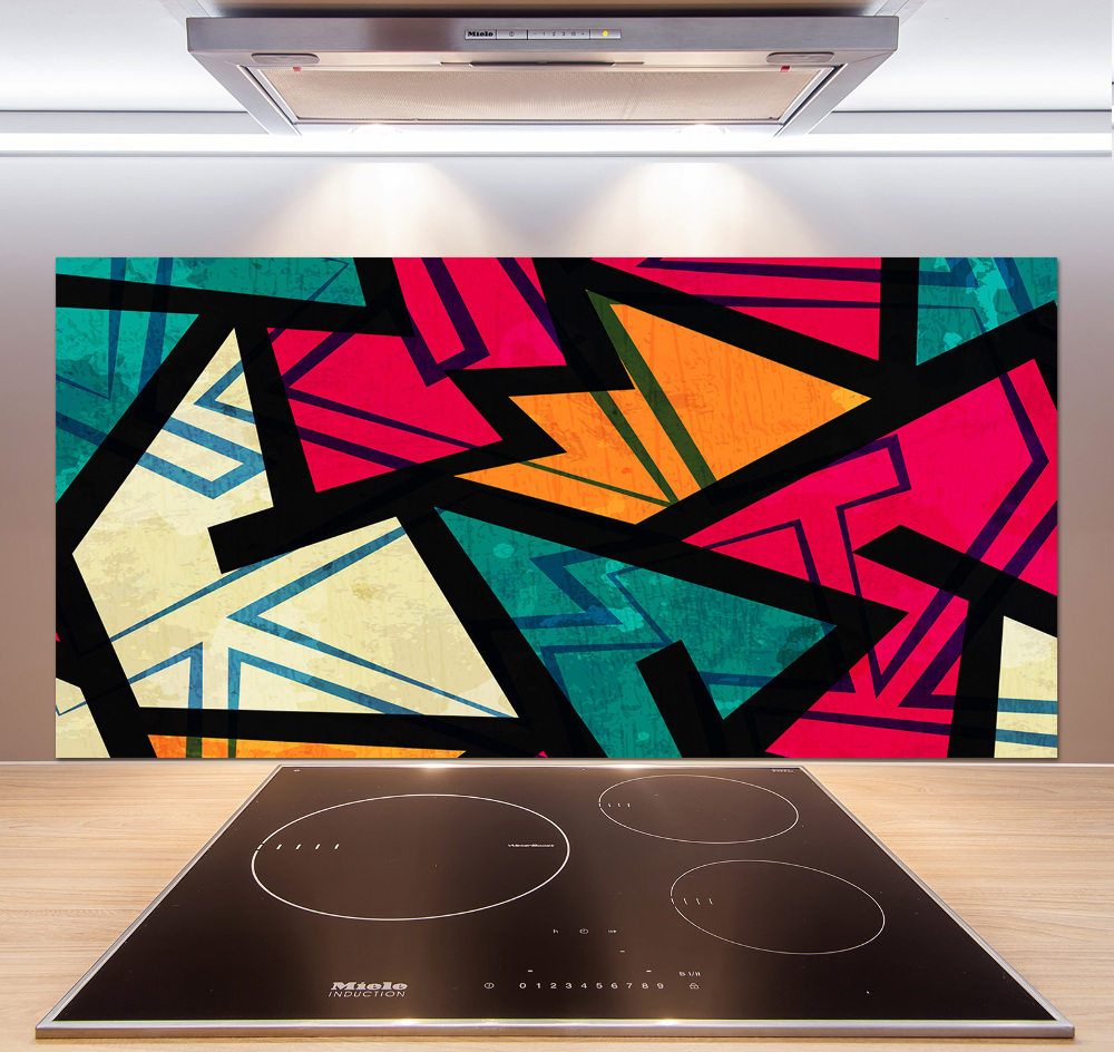 Cooker splashback Geometric background