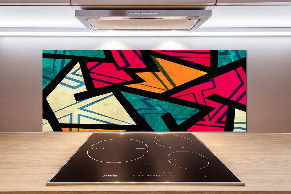 Cooker splashback Geometric background