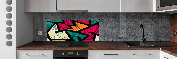 Cooker splashback Geometric background