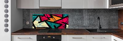 Cooker splashback Geometric background