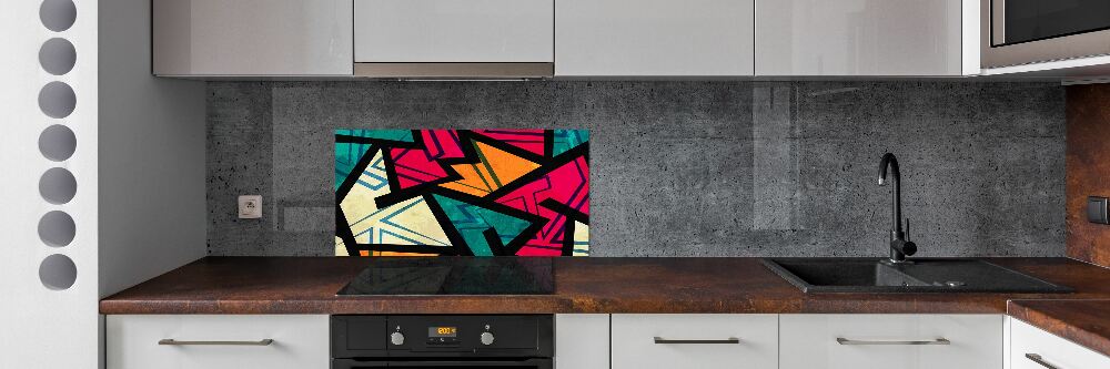 Cooker splashback Geometric background