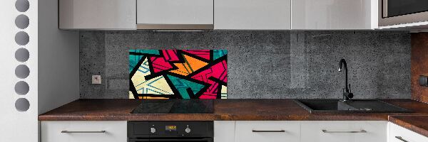 Cooker splashback Geometric background