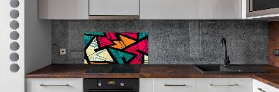 Cooker splashback Geometric background