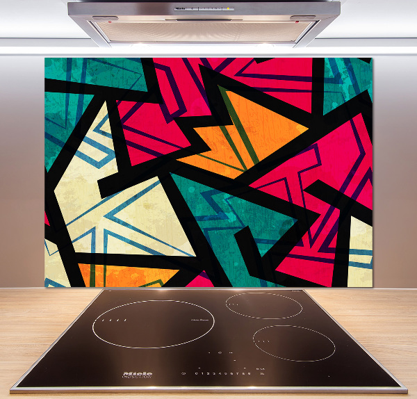 Cooker splashback Geometric background