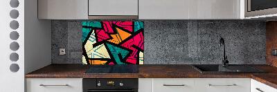 Cooker splashback Geometric background