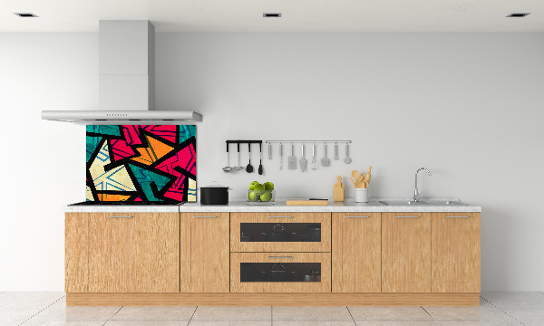 Cooker splashback Geometric background