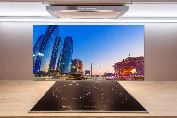 Kitchen splashback panel The streets of Abu Dhabi