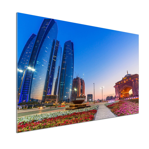 Kitchen splashback panel The streets of Abu Dhabi