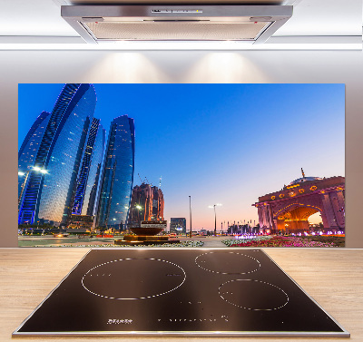 Kitchen splashback panel The streets of Abu Dhabi