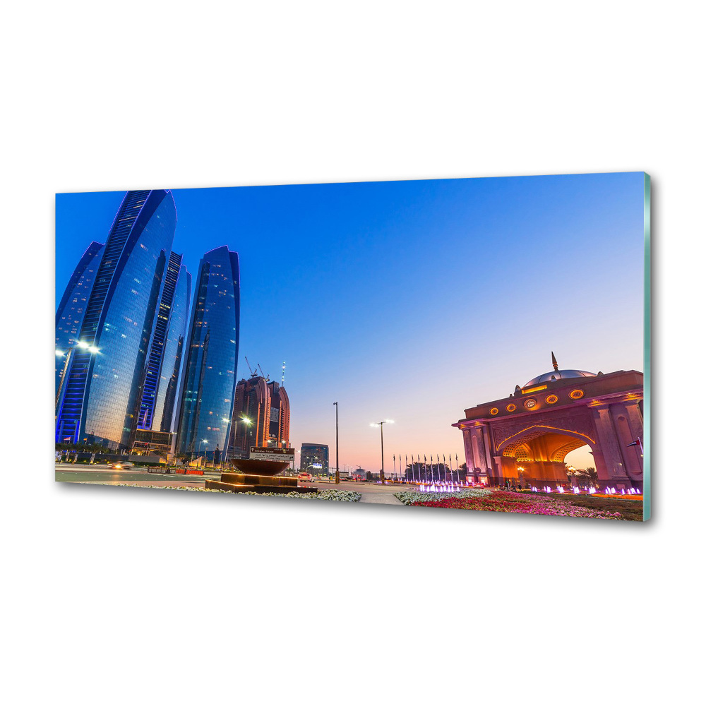 Kitchen splashback panel The streets of Abu Dhabi