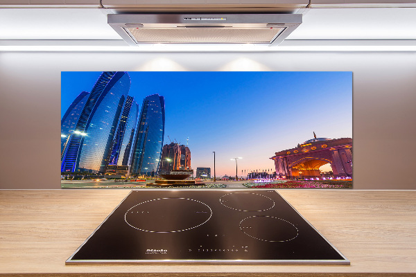 Kitchen splashback panel The streets of Abu Dhabi