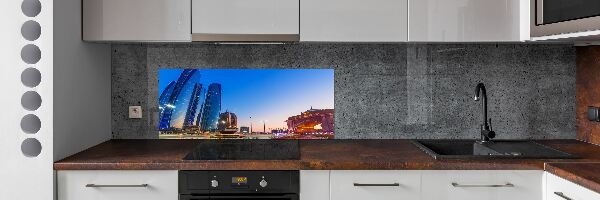 Kitchen splashback panel The streets of Abu Dhabi