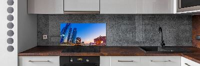 Kitchen splashback panel The streets of Abu Dhabi