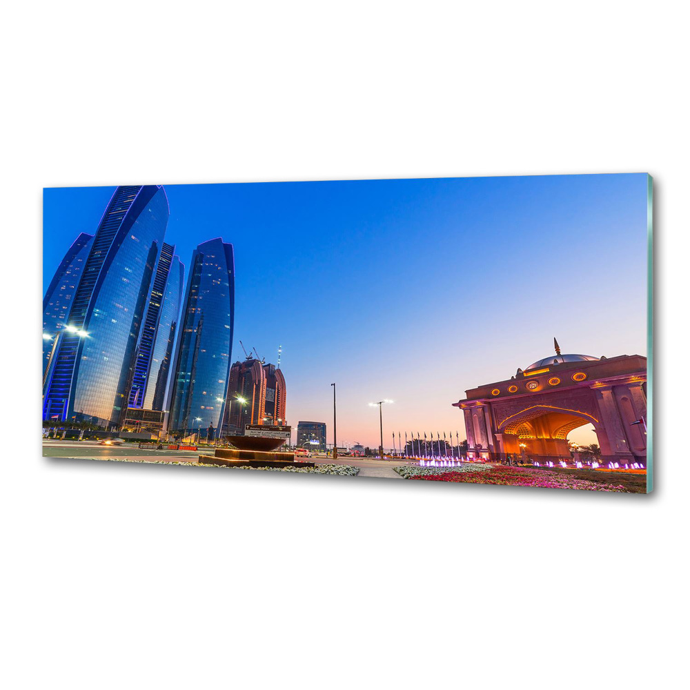 Kitchen splashback panel The streets of Abu Dhabi