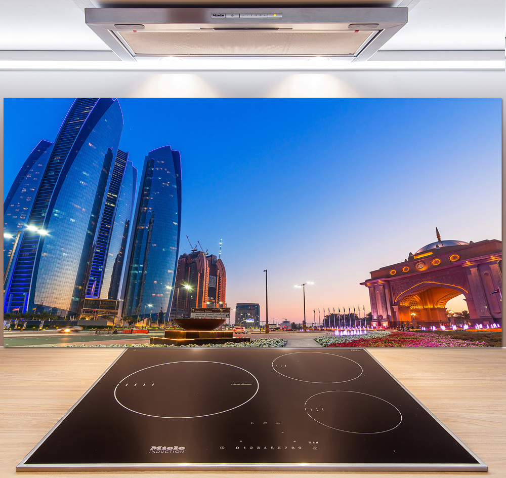 Kitchen splashback panel The streets of Abu Dhabi