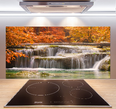 Cooker splashback Waterfall in autumn