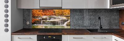 Cooker splashback Waterfall in autumn