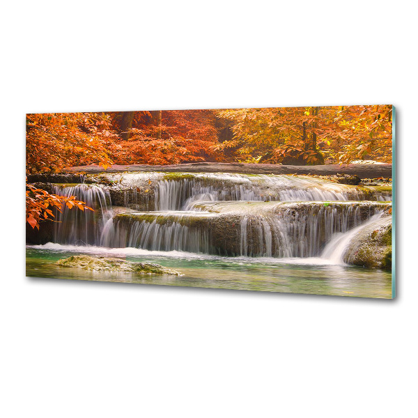 Cooker splashback Waterfall in autumn