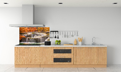 Cooker splashback Waterfall in autumn