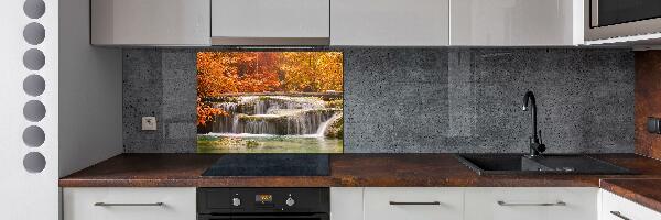 Cooker splashback Waterfall in autumn