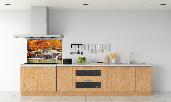 Cooker splashback Waterfall in autumn