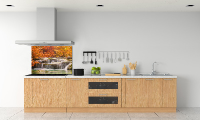 Cooker splashback Waterfall in autumn