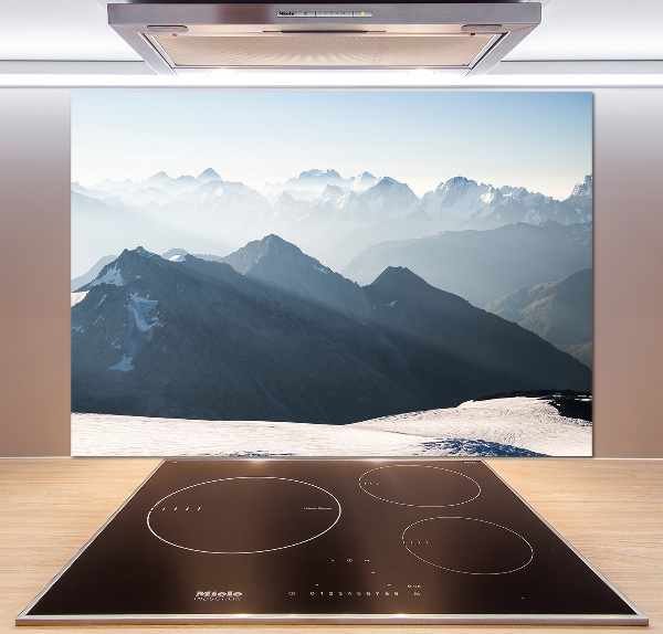 Cooker splashback Mountain peaks