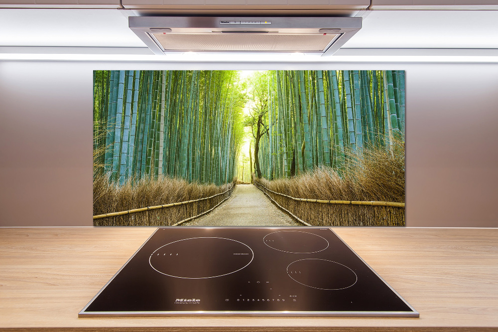 Glass splashback Bamboo forest