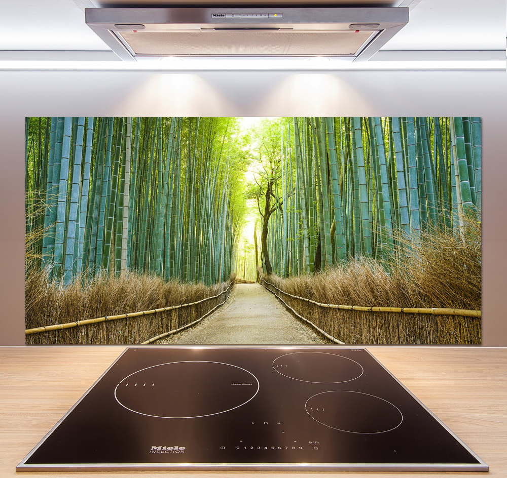 Glass splashback Bamboo forest