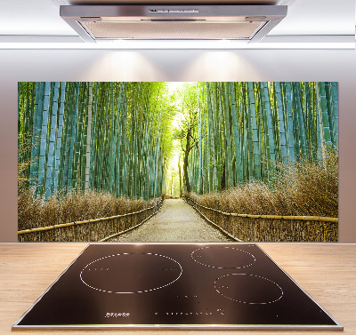 Glass splashback Bamboo forest