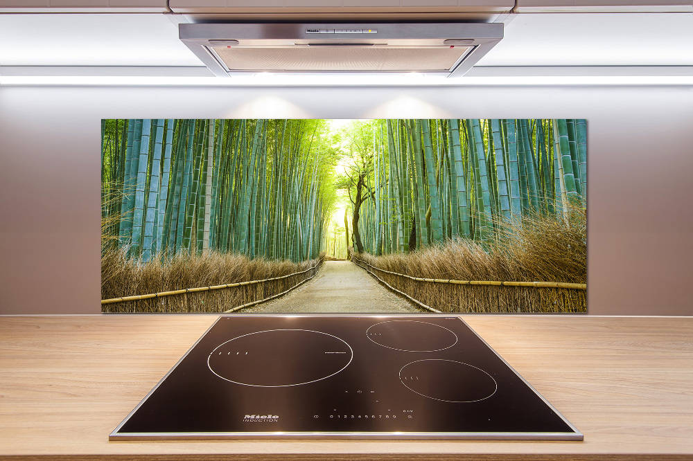 Glass splashback Bamboo forest